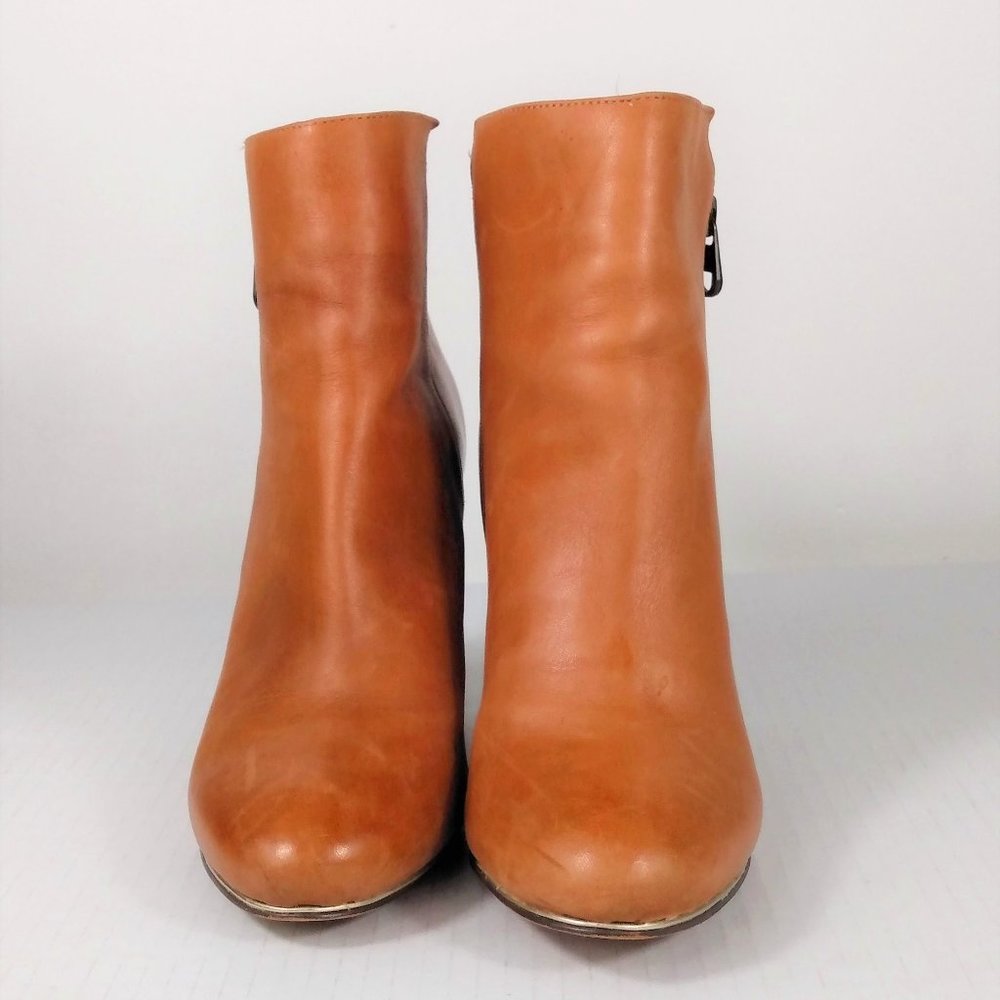 Elliot Lucca Daniella Leather Camel Tan Boots Size: 6.5